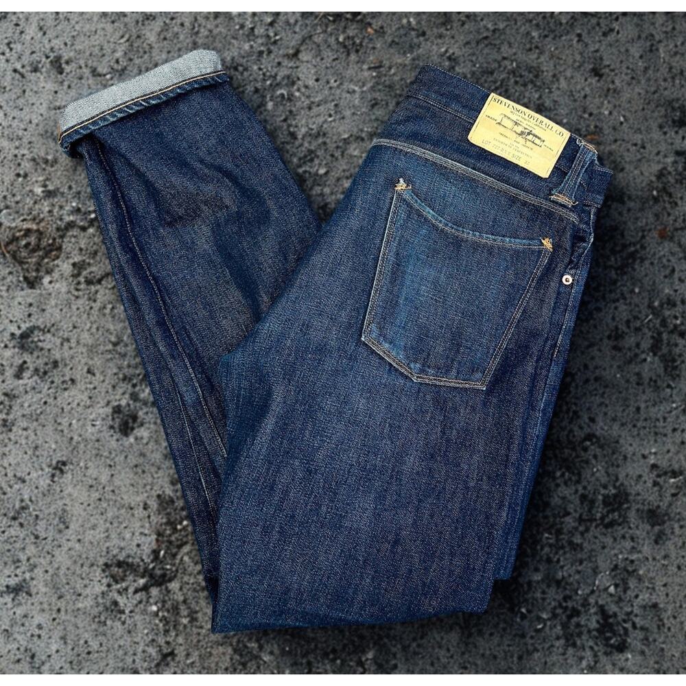 Stevenson Overall Co Lot 727-RXX Selvedge Jeans 32x29 Made Japan Raw Denim